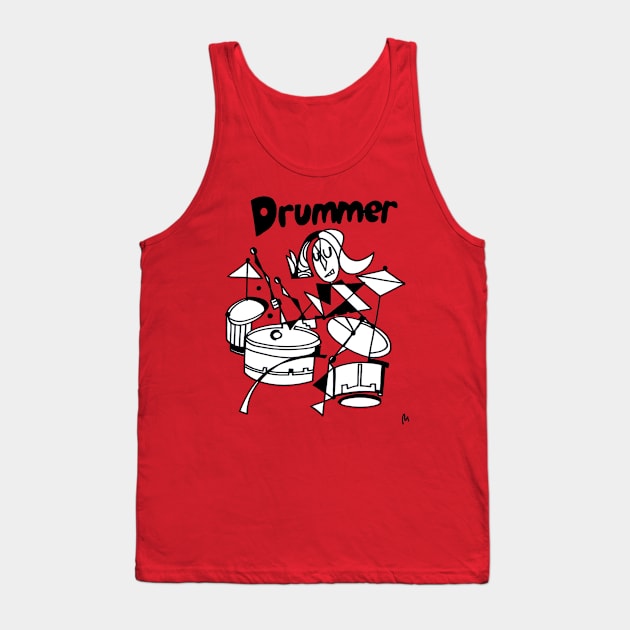 Drummer (Female) by Pollux Tank Top by WorldofPollux